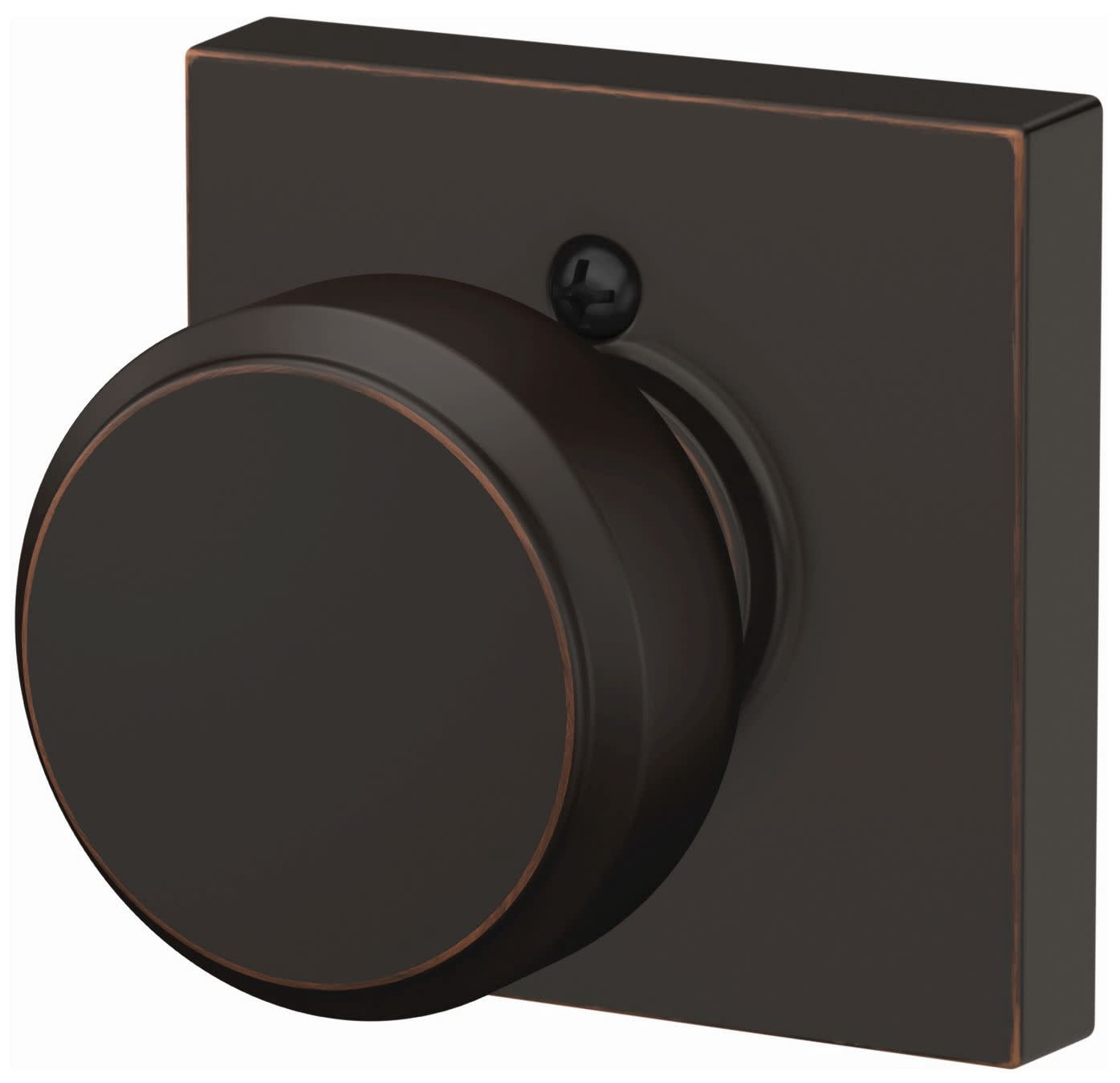 Schlage F10-Bwe-Col Bowery Passage Door Knob Set - Nickel