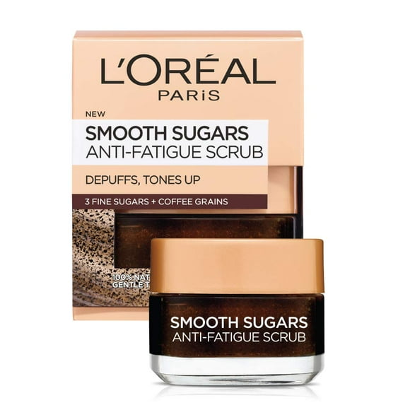 Exfoliante facial L'Oréal Paris Pure Sugar con café Kona, 50 ml