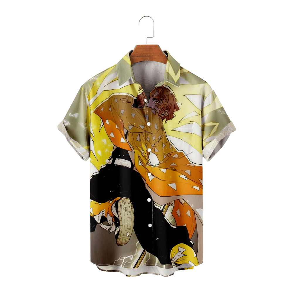 Anime Demon Slayer Cosplay Costume ，Cosplay Costume Demon Slayer shirt，Halloween Party Kimono