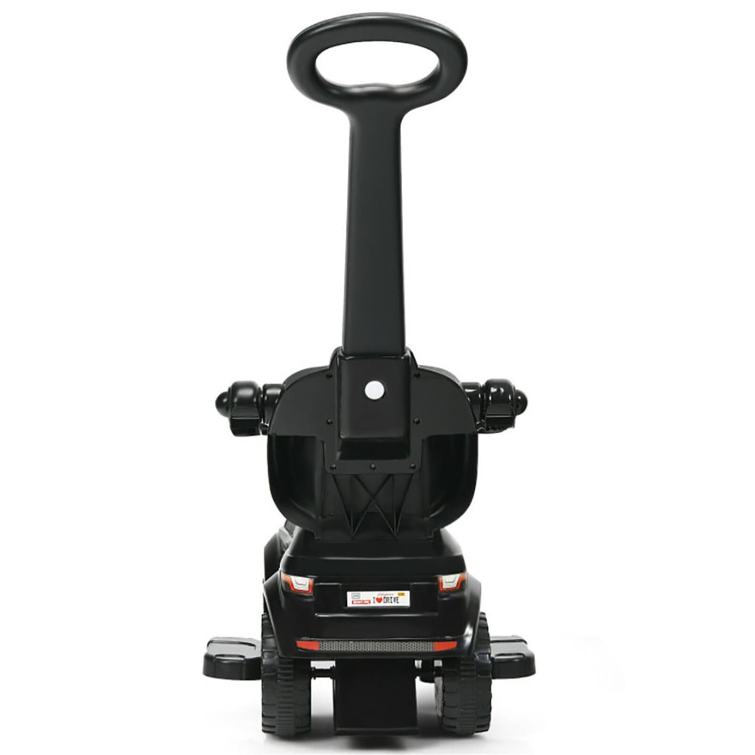 CIPACHO Attractive Kid Push & Pedal Ride-on, PP Iron Black, 35" x 17" x 33", 6.5 lbs