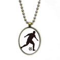 thumbnail image 1 of Football soccer Sports silueta Collar Colgante de cadena vintage Colección de joyas colgantes Unbranded M, 1 of 3