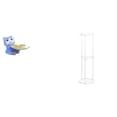 thumbnail image 1 of Figura de oso,Bandeja para gatos Bandeja para dulces para gatos Bandeja para estatuas de resina,Mesa auxiliar redonda,Mesa auxiliar redonda de acrílico transparente de 3 niveles para sala de, 1 of 8