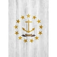 thumbnail image 2 of America Forever Rhode Island State Flag 12.5 x 18 Inch Double Sided Outdoor Yard Decorative USA Vintage Wood State of Rhode Island Garden Flag, Made in the USA, 2 of 3