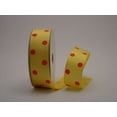 thumbnail image 1 of Ribbon Bazaar Grosgrain Dippy Dots 7/8 inch Yellow / Orange 50 yards Ribbon, 1 of 1