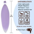 thumbnail image 2 of Djunllk Pre Stretched Braiding Hair - Long Braiding Hair Colorfast Lightweight Synthetic Hair for Braiding, Cosplay, DIY Festival & Party Looks, 26 inch, Purple, 2 of 9