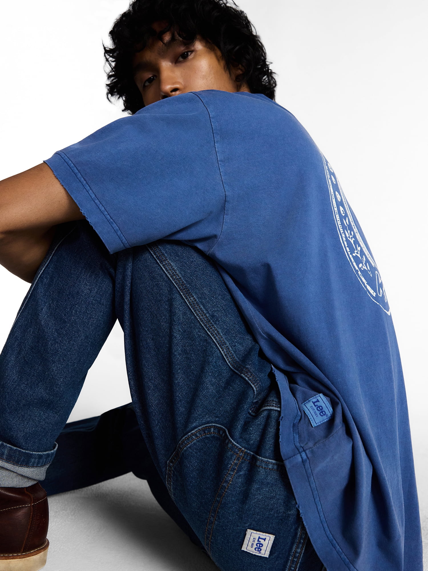 Kacey Lee Men's Relaxed Straight Jeans