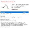 thumbnail image 2 of A/C Hose - Compatible with 1999 - 2003 Ford F-350 Super Duty 7.3L V8 2000 2001 2002, 2 of 2