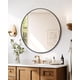 thumbnail image 2 of 36 pulgada round mirrors para wall decor metal frame circle mirror para entrada vanity dormitorio bathroom wall decor easy to install, 2 of 8