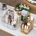 thumbnail image 7 of Make Up Brushes Holder Organizer, 3 Slot Makeup Brush Cup,Vintage striped Make Up Brush Holder,for Vanity Decor,Bathroom Countertops,Desk Storage Container,Cosmetic Display cases, Light Green, 7 of 7