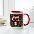 thumbnail image 6 of CafePress - Day Of The Dead Flower Skull Mugs - 11 oz Ceramic Mug - Novelty Coffee Tea Cup, 6 of 6