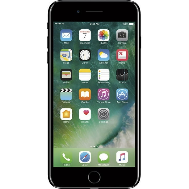Apple iPhone 7 Plus 128GB, Jet Black - Unlocked (Refurbished) - Walmart.com