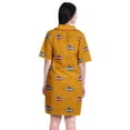 thumbnail image 5 of Moomaya Womens Night Shirt For Sleeping Printed Sleepwear Nightdress-S-XXL, 5 of 6