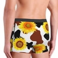 thumbnail image 3 of Uemuo Sunflower Cow Pattern Men's Boxer Briefs,Trunk Anti-Chafing,Comfortable, Durable, and Stylish Underwear-Large, 3 of 9