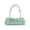 Green, variant on Women Polka Dot Jelly Shoulder Handbag, Mini Baguette Underarm Purse, Lightweight Waterproof Casual Small Handbag for Daily Shopping Dating Street Wear Multiple Candy Colors