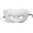 A007- White, variant on Masquerade Mask for Women Plush Half Face Fox Style 9 Inch Mask for Halloween Party Halloween Accessory Brown, 1 Piece