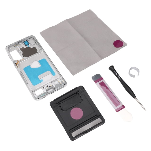 Phone Middle Frame Replacement, Accurate Sturdy Phone Middle Frame Bezel Plate for S21 Plus Black,Rose Gold,Silver