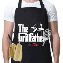 Funny Aprons For Men,Black Apron With Pockets Mens,Perfect For Kitchen Cooking, Bbq, Baking, Gifts For Husband, Dad
