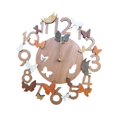 thumbnail image 4 of Reloj de pared vintage de 12 pulgadas, regalo de inauguración de la casa, regalo para mamá, decoración de tienda de costura. Patrón de mariposa, 4 of 9