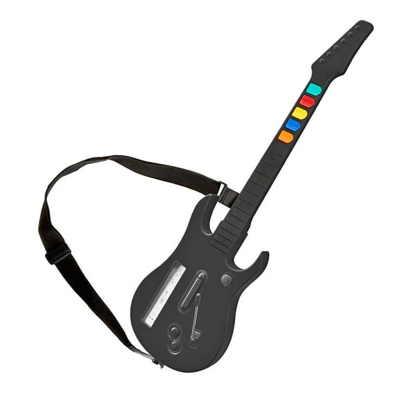 Ericealice Contrôleur Sans Fil avec Sangle Réglable pour Wii Guitare Héros Groupe de Rock 3 2