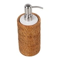 thumbnail image 5 of Kouboo La Jolla Rattan Liquid Soap Rustic Dispenser, Indoor Kitchen Bathroom Countertop, Hand Soap Dispenser, Farmhouse Decor, Housewarming Gift, Honey Brown, 5 of 12