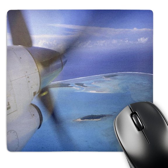 3dRose, Prop airplane, Aitutaki, Cook Islands - OC14 DPB0067 - Douglas Peebles, MousePad