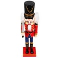 thumbnail image 6 of Gymnture christmas Nutcracker Ornament Xmas Nutcracker Decor Wooden Nutcracker Statue Christmas Table Decoration, 6 of 10