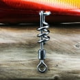 thumbnail image 4 of SPRING PARK 20Pcs Stainless steel Fishing Rolling Swivel Snap Swivel Connector Cork Screw, 4 of 7