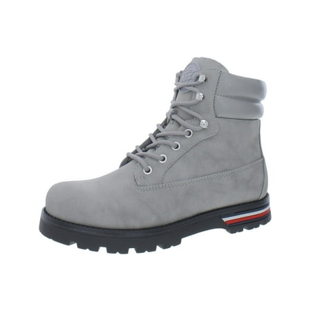 

Tommy Hilfiger Womens Melise Faux Leather Ankle Combat & Lace-up Boots