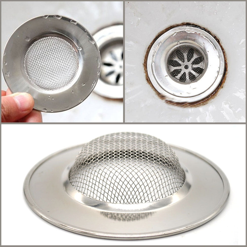 Details about   2 Pcs Sink Strainer Small,Metal Drain Cover Hair Catcher For Sink & Bathroom 