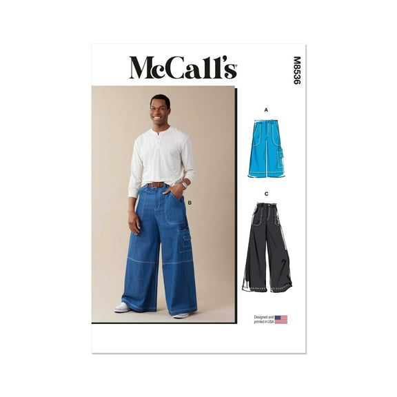 McCall's Sewing Pattern 8536 - Men's Shorts and Pants, Size: AA (34-36-38-40-42)