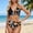 Black, variant on BRGZLK Plus Size Bikini Set For Women Two Piece High Waisted Swimsuits 2026 V Neck Bathing Suit Back Self Tie Straps Swimmear