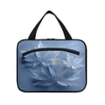 thumbnail image 2 of Travel Hanging Toiletry Bag with 4 Zipped Compartments Waterproof Makeup Accessories Spacious Cosmetic Bag Glass Mapleleaves Medium, 2 of 9