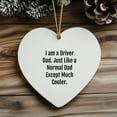 thumbnail image 3 of Spring Pets Heart Ornament, Driver Dad Funny Quote, Engineered Wood, 1-Pack, 3 of 8
