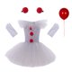 thumbnail image 3 of Gray Joker Tutu Tulle Dress for Girls Carnival Girl Creepy Clown Cosplay Clothes for Kids Party Scary Outfits Halloween Costume, 3 of 5