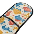 thumbnail image 2 of Dailycode Double Sided Oven Mitt with Loop Heat Resistant Kitchen Long Potholders 7" x 35" Cartoon Fish and Seahorse, 2 of 6