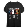 thumbnail image 1 of Camiseta gráfica de Shine Band: divertida camiseta gráfica con las firmas de Shine Band - Colección negra de manga corta para hombre, camiseta deportiva de ocio, 1 of 6