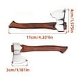 thumbnail image 3 of Axe Fixed Hunting Stainless Home Car Decor，Stainless Axe Wood Handle Fixed Hand Tool, 3 of 5