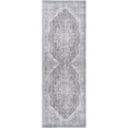 thumbnail image 3 of Mark&Day Washable Area Rugs, 2x10 Macy Traditional Purple Taupe Runner Area Rug (2'7" x 10'), 3 of 12