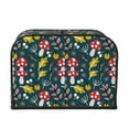 thumbnail image 2 of Lsque Cartoon Leaf Mushroom Red Print 4 Slice Toaster Cover , Kitchen Appliance Dustproof Protector , Toaster Protector Dustproof Kitchen Appliance Cover, 2 of 7