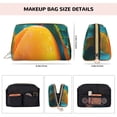 thumbnail image 5 of Xecao Mango In The Rain Print Fashion Makeup PVC Bag Large Capacity Travel Cosmetic Bag for Women Organizer Toiletry Clutch, 5 of 8