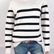 thumbnail image 2 of Sonducket Suéter de moda femenina elegante cálido cuello alto suéteres sueltos Casual Beige ropa mujeres niñas Otoño Invierno Prendas para la parte del cuerpo Beige L, 2 of 6