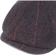 thumbnail image 3 of CoCopeaunts Newsboy Hats for Men Beret Vintage Retro Octagonal Newsboy Cap Autumn Winter Artist Painter Plaid Beret Hat, 3 of 7