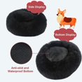 thumbnail image 3 of Winter Warm Pet Round Plush Mat Anti-slip Base (black, 40cm) 1pieces, 3 of 4