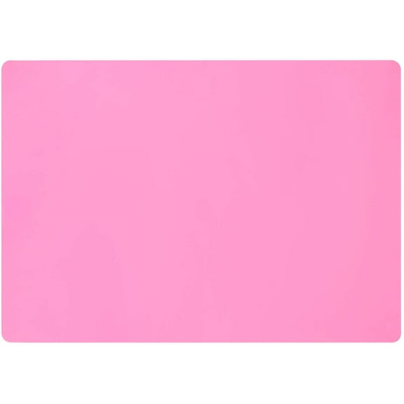 Extra Large Silicone Mats for Countertop, 28" by 20" Multipurpose Mat, Counter Table Protector, Desk Saver Pad, Placemat Nonstick Nonskid Heat-Resistant Pad, Pink
