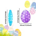 thumbnail image 4 of 2pcs/set Easter Inflatable Easter Eggs Decoration For Spring Gatherings Party Inflatable Balloons 2pieces Party Inflatable Balloons Vibrant Festive Atmosphere For Any Occasion Outdoor Childrens Toys, 4 of 9