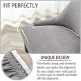 thumbnail image 3 of 2pcs Wingback Chair Slipcover, Stretch Wingback Chair Cover,Sloping Arm Chair Protector Cover for Dining Room Banquet Home (Color : Light grey), 3 of 4