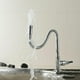 thumbnail image 4 of Grifo de agua fría individual con diseño de cuello flexible, grifo de cocina giratorio de 360° en cromo pulido, fácil instalación para bar, restaurante, lavandería, áreas al aire libre, césped,, 4 of 5