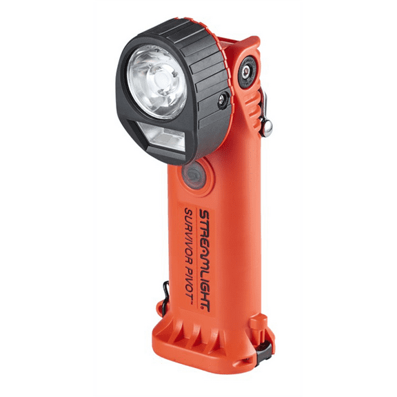 Streamlight Survivor Pivot USB Dual-Beam Articulating Flashlight, Orange