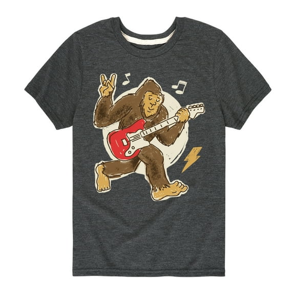 Instant Message - Sasquatch Rock & Roll Short Sleeve Graphic T-Shirt
