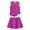 Hot Pink, variant on Grblisyd Girls Skirt Sets Polka Dots Sleeveless Tank Tops and Tennis Skirt 2 Piece Workout Outfits 3-13 Years
